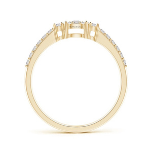 Bague de fiançailles de luxe en diamant de laboratoire taille cluster, or 10K/14K/18K, argent sterling 925/935 rhodié, cadeau d'anniversaire - Product Image 4