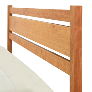 Contemporary KD Solid Wood <b>Bed</b> Frame | Warm Walnut Finish Bedroom Furniture India - Product Image 4