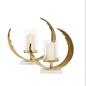 Candelabro de Metal Dorado para Velas Cónicas, Nuevo Diseño, Decoración para el Hogar, Candelabros Antiguos para Velas Cónicas - Product Image 4