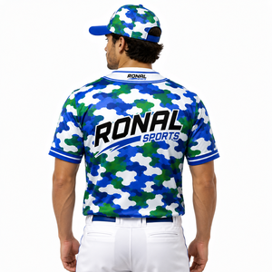 Maillot de baseball personnalisé à boutons, uniformes de baseball d'équipe, broderie de haute qualité, maillot de softball imprimé pour hommes et jeunes - Product Image 4