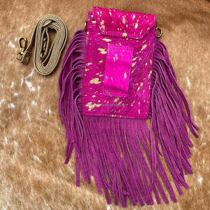 กระเป๋าถือผู้หญิงหนังแท้ตะวันตกแบบสะพายข้างทำด้วยมือทำจากหนังวัวสีเทอร์ควอยซ์ - Product Image 5