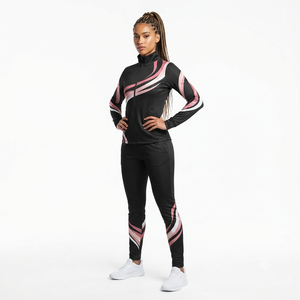 Women Cheerleading Tracksuit Custom Sportswear Team Training Uniform Full Zip <b>Jacket</b> and Athletic Pants - Product Image 4