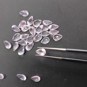 Quartz Rose Naturel 6x4MM Coupe Poire Rose Pâle Meilleure Qualité Pierre Précieuse Libre Red Mountain Gems pour la Fabrication de Bijoux - Product Image 1