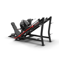 Máquina de prensa de piernas ajustable QLI FITNESS comercial con carga de placas, modelo QPLP105, construcción de acero, capacidad de seguridad de 450 kg