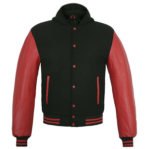 Vestes de baseball vintage rétro noires, style streetwear personnalisé, veste noire à manches longues pour hommes, veste de baseball - Product Image 5