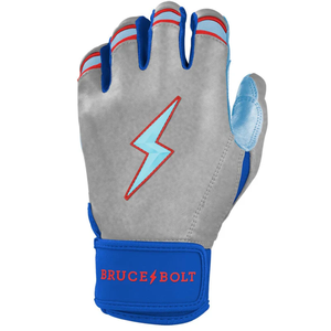 Custom Logo Design Premium Split Leather Durable Lightweight Baseball Batting Gloves <b>Snap</b> Closure Professional Bruce Bolt - Product Image 2