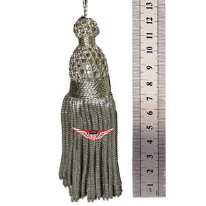 Borlas de lingotes de plata pour églises, décorations métalliques or et argent avec boule pour vêtements liturgiques - Product Image 1