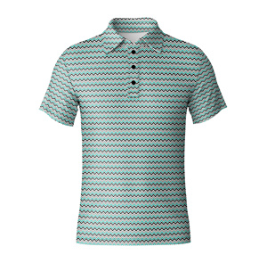 Chemises de golf pour hommes avec protection UV, super extensibles, séchage rapide, polo de golf respirant, manches courtes, vente en gros - Product Image 3