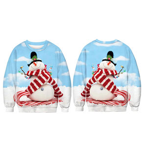 Sweat-shirt à col rond pour homme, respirant, décontracté, fabriqué en usine, à bas prix, avec sublimation. - Product Image 1