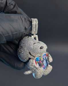 Custom Photo Dog Cartoon Pendant Moissanite Picture <b>Locket</b> Personalized Memory For 925 <b>Silver</b> Fine Jewelry Pendants & Charms - Product Image 2