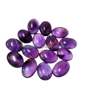 Piedra preciosa de tamaño calibrado de amatista suelta con forma de corte ovalado facetado para uso de joyería a precios a granel por vendedor indio - Product Image 1