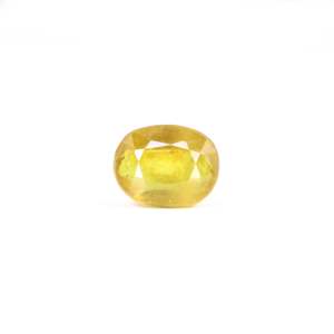 7.2 Carat Oval Cut Yellow Sapphire Loose Gemstone for Fine Jewelry - Product Image 1