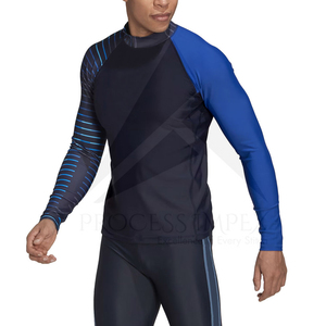 Men Rash Guard UV Protection Swim Shirt Breathable Quick Dry Fabric for <b>Surfing</b> Activities Professional Men Rash Guard Custom - Product Image 3
