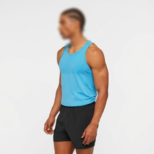 Custom Logo Muscle Sleeveless <b>Vest</b> Plus Size <b>Ribbed</b> Tank Top Fitness <b>Men's</b> Tank Top - Product Image 2