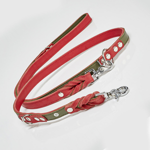 Competitive Price Leather <b>Dog</b> <b>Leash</b> Customized Color Leather <b>Dog</b> <b>Leash</b> Rivet Decoration Leather <b>Dog</b> <b>Leash</b> - Product Image 4