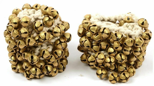 Campanas Ghungroo de Latón con Cuerda de Algodón Blanca, Decoración Tradicional de Campanas de Viento, 2.4cm, Fundición, 100+100 Pares, Hechas a Mano, Regalo Empresarial, Telover - Product Image 4
