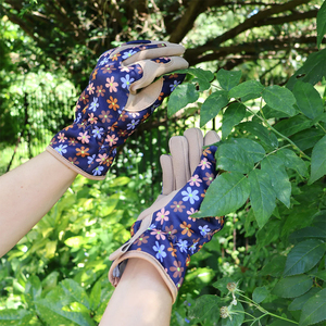 Gants de jardin en cuir respirants pour l'extérieur avec protection des mains, anti-chocs, antidérapants, anti-vibrations, durables - Product Image 5