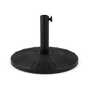 Base per Ombrellone da Esterno in Cemento con Motivo Rattan Quadrato per Hotel, Parchi e Arredamento da Giardino - Product Image 4