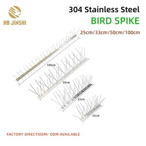 Pointes <span class=keywords><strong>anti</strong></span>-oiseaux en acier inoxydable 304 de 25 cm, 33 cm, 50 cm, 100 cm – Fabricant pour le contrôle des <span class=keywords><strong>pigeons</strong></span> - Product Image 1