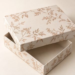 Boîte personnalisée en ivoire avec couvercle et base pour emballage de coffret cadeau de parfum - Product Image 4