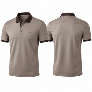 Polo personnalisé en coton bambou avec logo brodé, ourlet à fentes latérales, idéal pour le cyclisme – Vente en gros sous marque privée - Product Image 1