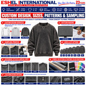 Fabricant de Sweatshirts Vintage Délavés Personnalisés OEM Vente en Gros Sweatshirts Rétro en Coton Polaire à Col Rond Vêtements à Marque Privée Facto - Product Image 6