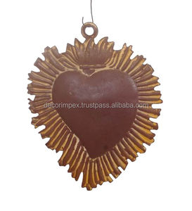 Adornos de metal en forma de calor Adornos de linternas de hierro y adornos de linterna decorativa de festival de oro y plata - Product Image 1