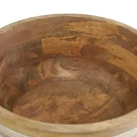 Ensemble de bols de service modernes en bois d'acacia faits à la main 8" 10" 12" pour les fêtes et la maison