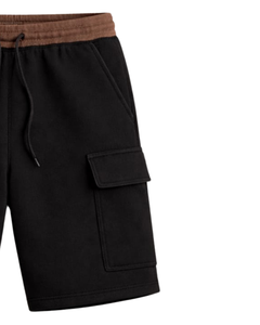 Pantalones Cortos Cargo para Hombre, Color Negro y Marrón, Cintura Elástica con Cordón, Estilo Casual Urbano, Múltiples Bolsillos, Pantalones Cortos de Verano, Logotipo Personalizado, Fabricante OEM - Product Image 2