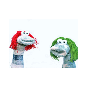 Marioneta de peluche Cleopatra con traje verde y boca abierta, juguete de peluche suave para niñas de 2 a 4 años - Product Image 2