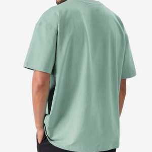 Camiseta de Hombre Verde Salvia, Corte Regular, 100% Algodón, Cuello Redondo, Estilo Casual Urbano, Secado Rápido, Impresión Digital, Etiqueta Privada Personalizada - Product Image 1