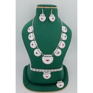 Oman Special Designer High <b>Silver</b> <b>Plated</b> Necklace for Women Indian Exclusive Designs Omani Vintage Beads Necklace <b>Silver</b> Ethnic - Product Image 6