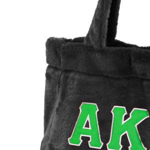 Sac fourre-tout rose et noir en fausse fourrure pour femme, sac à bandoulière tendance, sac à main doux en peluche, sac de shopping décontracté, accessoire quotidien élégant - Product Image 4