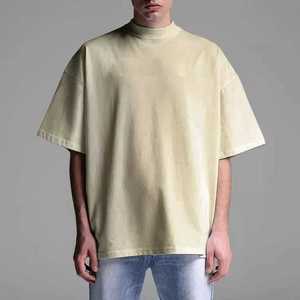 T-shirts personnalisés surdimensionnés pour hommes, 100% coton, unisexe, à épaules tombantes, de haute qualité, épais, décontractés - Product Image 2