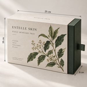 Caja de Embalaje Deslizante Personalizada para el Trío de Cuidado Diario de la Piel ESTELLE - Product Image 5