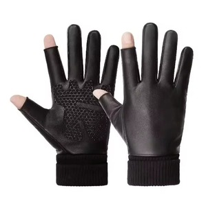 100% Genuine High Quality Real Leather <b>Touch</b> <b>Screen</b> Eco-Friendly Breathable Dress <b>Gloves</b> <b>Men</b> Women Custom Design Fashionable - Product Image 2