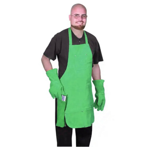 Premium Quality Side Cowhide Split Leather <b>Fire</b> Retardant Welding Apron Industrial Safety Working Welder Aprons for Sparks - Product Image 3