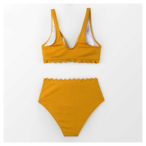 Ensemble de bikini minimaliste uni sexy pour femme, maillot de bain deux pièces ajustable, tenue de plage brésilienne, collection été 2026 - Product Image 6