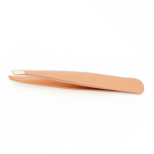 Pince à épiler longue durée en acier inoxydable, pointe inclinée de précision, outils d'épilation et de soin de beauté pour salon professionnel - Product Image 3