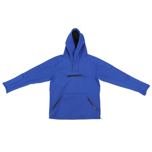 Veste Typhoon pour homme, en néoprène, avec capuche, doublure en polaire, coupe-vent, imperméable, capuche technique noire - Product Image 1