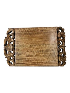 Planche à découper en bois d'acacia gravée sur mesure avec poignée décorative, cadeau personnalisé, durable, sans danger pour les aliments, plateau de service - Product Image 5