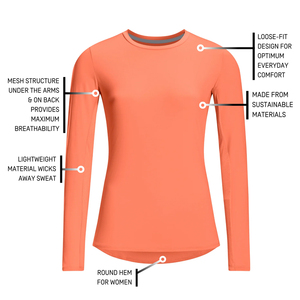 Womens Compression Gym <b>Tops</b> Custom Branding Performance Workout Apparel Supplier Pakistan OEM Manufacturing Export Supply - Product Image 5