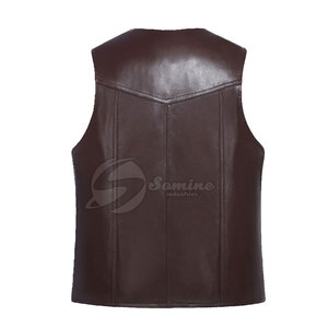 เสื้อกั๊กหนังสำหรับขี่มอเตอร์ไซค์ผู้ชาย ระบายอากาศได้ดี สวมใส่สบาย น้ำหนักเบา ราคาสมเหตุสมผล ผลิตจากโรงงาน - Product Image 2