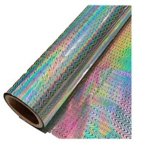 Película Adhesiva Holográfica de PET para Manualidades y Pegatinas, Película de Laminación Láser Dicroica Transparente - Product Image 1