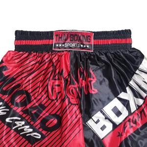 Pantalones Cortos de Muay Thai para Hombre, Estampado Satinado, Cintura Elástica, para Entrenamiento de Gimnasio, Kickboxing, Ligeros, Coloridos - Product Image 5