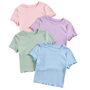 Crop <b>Tops</b> Wholesale Customised Logo Blank Printed Crop <b>Top</b> Women Summer Fashion <b>Short</b> <b>Sleeve</b> <b>Ladies</b> Crop <b>Tops</b> from Bangladesh - Product Image 1