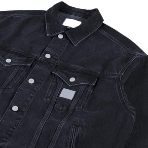 Veste en jean vintage pour homme, bleu rétro, fermeture éclair, manches, col montant, poches poitrine, résistante aux déchirures, pour homme 2026 - Product Image 5