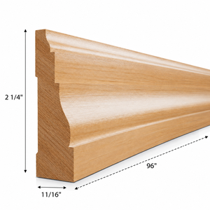 Moulures en bois massif naturel pour corniches architecturales, plinthes, moulures de chaise, encadrements de portes et fenêtres, et garnitures murales décoratives - Product Image 2