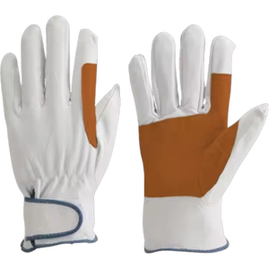 Wholesale Customizable Sheep Grain Leather Anti-Static Heavy Duty Industrial Safety <b>Gloves</b> General Purpose Adjustable Wristband - Product Image 2