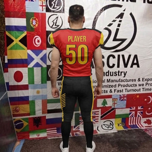 Performance American Football Jersey and Padded Pants Set with Custom Number - Product Image 4